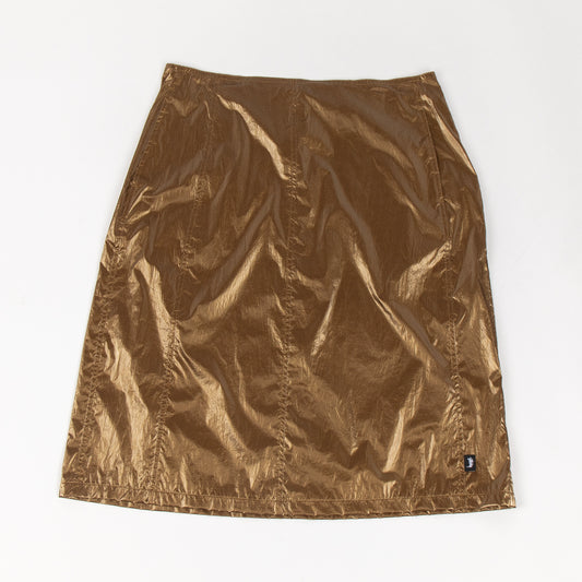 Stussy Shiny Panel Skirt Bronze 2