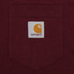 S/S Pocket T-Shirt Wine 001